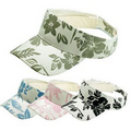 Pro Style Canvas Flower Print Visor